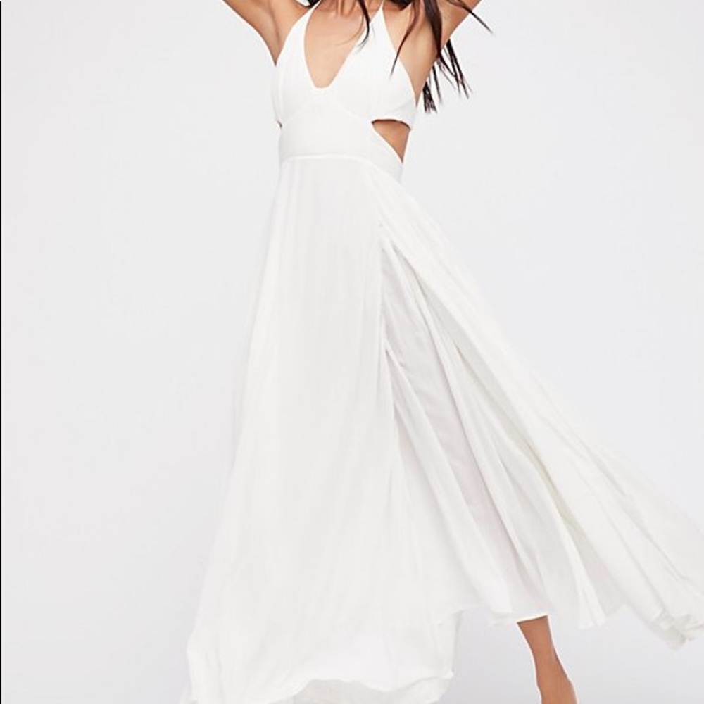 ✨Free People Lille Maxi Dress In White